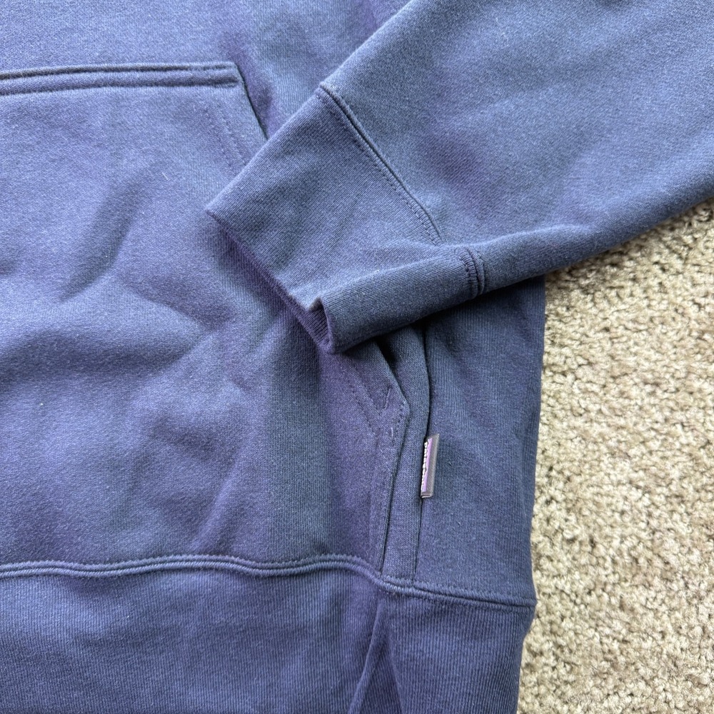 Patagonia Hoodie Sweatshirt 73' Skyline Uprisal Mens M Womens L Navy Blue NEW - Picture 2 of 8